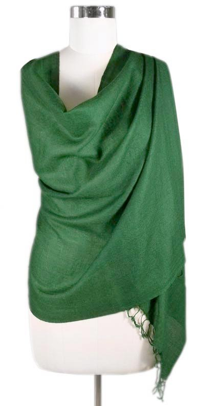 UNICEF Market | Woven Emerald Green Wool Shawl from India - Emerald Muse