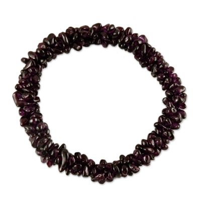 Garnet Bracelet Indian Hand Crafted Beaded Jewelry