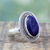 Lapis lazuli cocktail ring, 'Mystic Intuition' - Lapis Lazuli Ring in Sterling Silver from India Jewellery