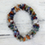 Amethyst and citrine stretch bracelet, 'Rainbow Gems' - Natural Multigems Bracelet from India Jewelry (image 2b) thumbail