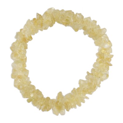 Fair Trade Jewelry Citrine Indian Stretch Bracelet