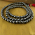 Hematite jap mala prayer beads, 'Pray' - Jap Mala Handmade with Hematite Beads Buddhist Jewelry (image 2b) thumbail