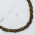 Tiger's eye beaded necklace, 'Honeysuckle' - Tiger's eye beaded necklace