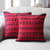Cotton cushion covers, 'Desert Wine' (pair) - Cotton Patterned Cushion Cover (Pair) (image 2) thumbail