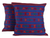 Cotton cushion covers, 'Desert Sapphire' (pair) - Hand Crafted Cotton Patterned Cushion Cover (Pair) thumbail