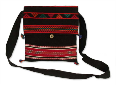 Indian Embroidered Cotton Shoulder Bag