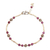 Amethyst anklet, 'Mystical Muse' - Amethyst Beaded Anklet Sterling Silver Indian Jewelry thumbail