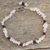 Rose quartz and garnet anklet, 'All About Love' - Beaded Rose Quartz Bracelet (image 2) thumbail