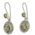 Peridot dangle earrings, 'Springtime Muse' - Hand Made Jewelry Sterling Silver and Peridot Earrings