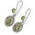 Peridot dangle earrings, 'Springtime Muse' - Hand Made Jewellery Sterling Silver and Peridot Earrings
