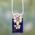 Collar de flores de lapislázuli - Collar de Plata de Ley y Lapislázuli Joyas para Mujer