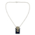 Collar de flores de lapislázuli - Collar de Plata de Ley y Lapislázuli Joyas para Mujer