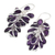 Amethyst cluster earrings, 'Grapes of Love' - Sterling Silver and Amethyst Earrings Indian Jewelry (image 2d) thumbail