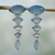 Chalcedony dangle earrings, 'India Blue' - Sterling Silver and Chalcedony Earrings from India Jewelry thumbail