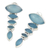 Chalcedony dangle earrings, 'India Blue' - Sterling Silver and Chalcedony Earrings from India Jewelry (image 2e) thumbail