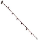 Garnet anklet, 'Sublime Dancer' - Garnet anklet