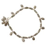Labradorite anklet, 'Intuitive' - Labradorite anklet