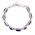 Lapis lazuli link bracelet, 'Connected' - Sterling Silver Lapis Lazuli Bracelet Indian Jewelry (image 2d) thumbail