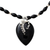 Halskette mit Onyx-Anhänger - Fair gehandelte Halskette aus Sterlingsilber und Onyx