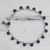 Lapis lazuli anklet, 'Blue Moon' - Handcrafted Sterling Silver and Lapis Lazuli Anklet thumbail