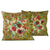 Cushion covers, 'Floral Paradise' (pair) - Handmade Floral Patterned Cushion Covers (Pair) thumbail