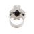 Onyx cocktail ring, 'Elusive Love' - Onyx cocktail ring