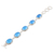 Chalcedony link bracelet, 'Blue Chic' - Chalcedony link bracelet (image 2b) thumbail