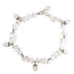 Curated gift set, 'Twilight Mirage' - Rainbow Moonstone Earrings Necklace Anklet Curated Gift Set