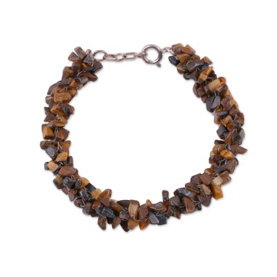 Tigers Eye Beaded Bracelet from Fair Trade Artisan Jewelry
