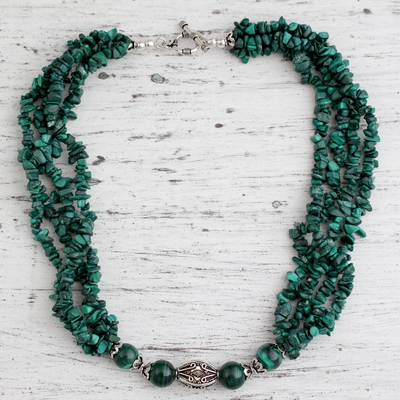 Malachite beaded bracelet – Lindeza Jewelry