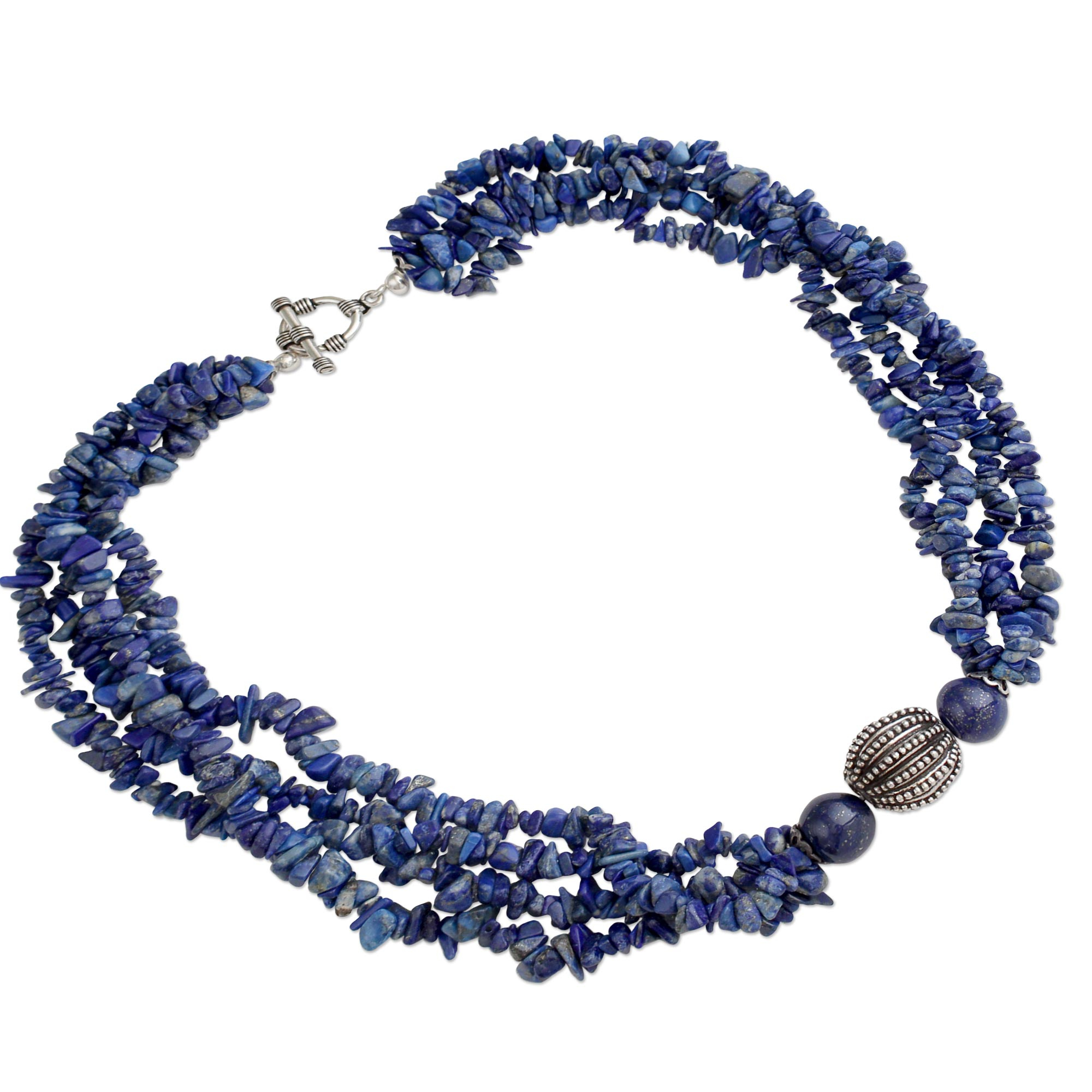 Lapis Lazuli Beaded Necklace Natural Sophistication Novica