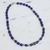 Lapis lazuli beaded necklace, 'India Glamour' - Lapis lazuli beaded necklace thumbail