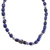 Lapis lazuli beaded necklace, 'India Glamour' - Lapis lazuli beaded necklace (image 2c) thumbail