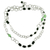 Quartz and onyx long necklace, 'Liaison' - Jade and Quartz Long Necklace thumbail