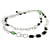 Quartz and onyx long necklace, 'Liaison' - Jade and Quartz Long Necklace (image 2b) thumbail