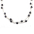 Hematite long chain necklace, 'Relating' - Sterling Silver and Hematite Necklace Artisan Jewelry (image 2c) thumbail