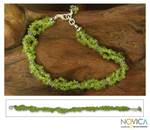 Peridot anklet, 'Song of Summer' - Peridot anklet