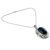 Halskette mit Lapislazuli-Anhänger - Damen-Halskette aus Sterlingsilber und Lapislazuli-Schmuck