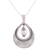 Cultured pearl pendant necklace, 'Precious Halo' - Cultured Pearl Pendant Necklace