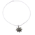 Peridot flower necklace, 'Sunflower Green' - Hand Crafted Women's Sterling Silver Peridot Jewelry (image 2a) thumbail