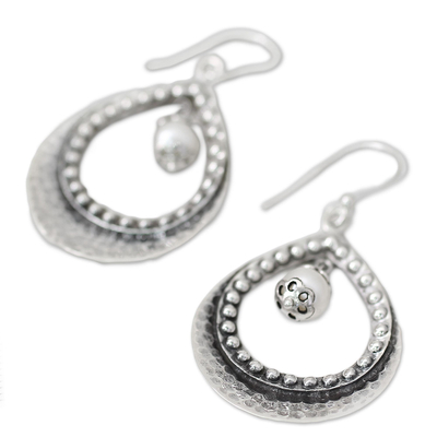 Ohrhänger mit Perlen - Handgefertigte Ohrringe aus Sterlingsilber und Perlen