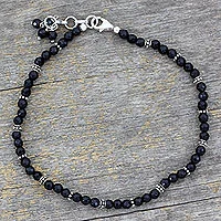 Onyx anklet, Midnight Grace