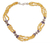 Lange Halskette mit Citrin- und Lapisperlen, „Sunny Sky“ – Lange Halskette mit Citrin- und Lapisperlen