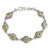 Peridot link bracelet, 'Green Mystique' - Peridot Bracelet Women's Sterling Silver Bracelet (image 2a) thumbail