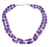 Amethyst strand necklace, 'Earthly Paradise' - Amethyst strand necklace (image 2a) thumbail