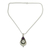 Cultured pearl and amethyst pendant necklace, 'Jaipur Moon' - Grand Indian Necklace with Pearl and Amethyst on Silver