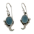 Blaue Chalcedon-Ohrhänger - Handgefertigte Ohrringe aus Sterlingsilber und Chalcedon