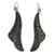 Sterling silver dangle earrings, 'Graceful Leaf' - Sterling silver dangle earrings