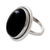 Onyx cocktail ring, 'Universe' - Fair Trade Sterling Silver and Onyx Cocktail Ring (image 2a) thumbail
