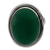 Sterling silver cocktail ring, 'Universe' - Sterling Silver Single Stone and Green Onyx Cocktail Ring (image 2a) thumbail